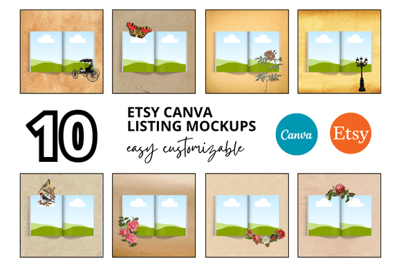 Download 10 Book Etsy Mockup Listtngs - Premium Bundle