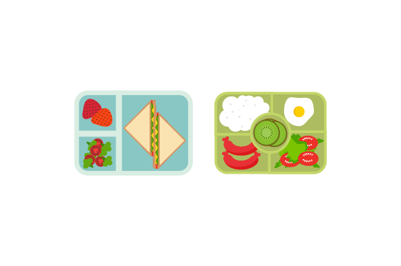 Download Lunchbox Containers with Bright Content - Premium Resources
