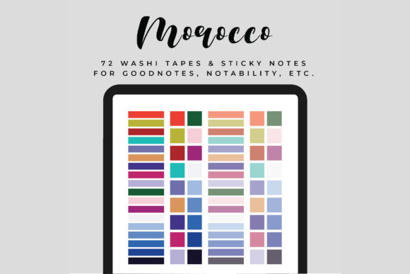 Download Digital Washi Tapes &amp; Sticky Notes - Premium Resources