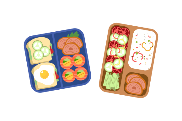 Download Lunchbox Containers with Bright Content - Premium Bundle