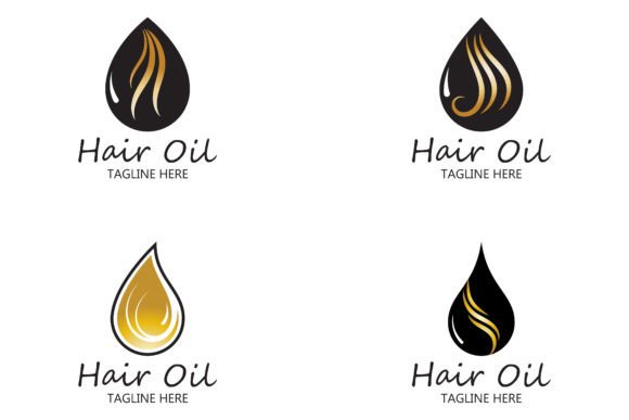 Download Hair Oil Essential Logo with Drop Oil - Premium Resources